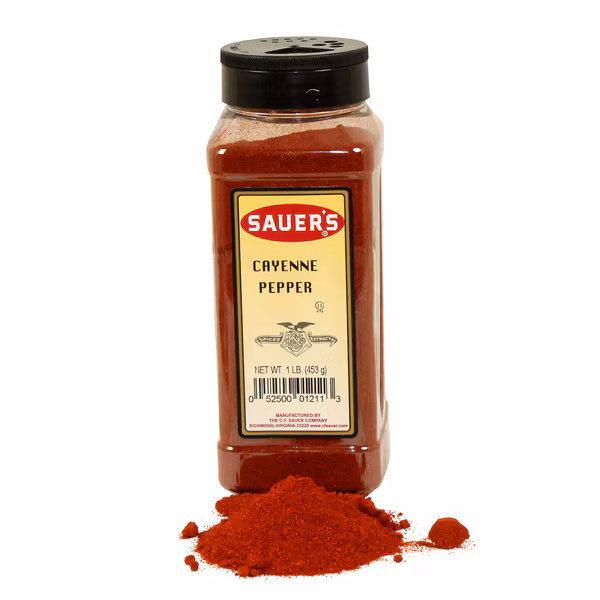 Sauer Cayenne Pepper 1lbs Bottle, PK6